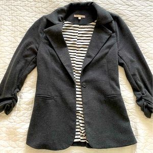 41 Hawthorn knit blazer, size S, medium gray